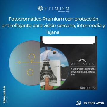Micas progresivas con tratamiento fotocromático 