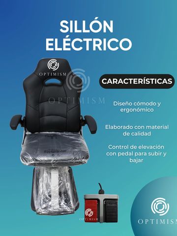Sillón eléctrico cómodo y ergonómico con control de elevación.