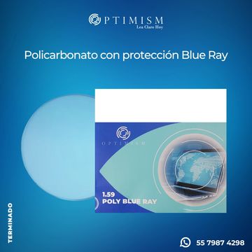 Mica de policarbonato para visión monofocal graduaciones bajas y altas