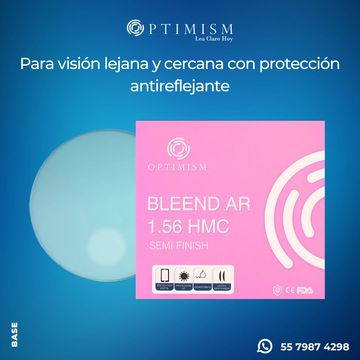 Lentes Optimism con protección antirreflejante.