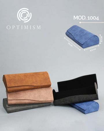 Estuches para gafas de varios colores, modelo 1004.