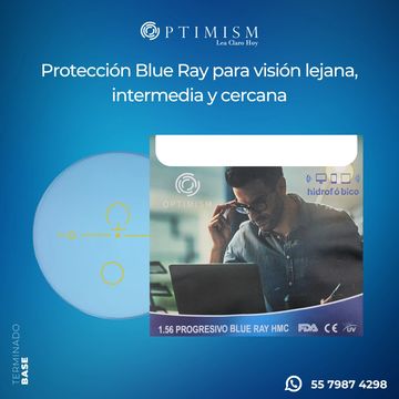 Protección Blue Ray para visión clara y cercanía.